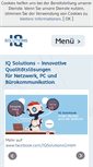 Mobile Screenshot of iq-solutions.de